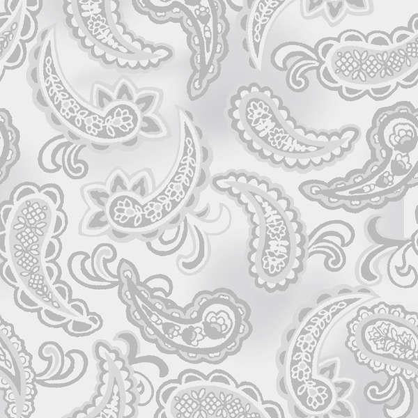 Light Grey Paisley