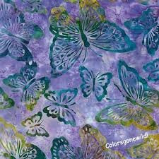 AMD-16131- 232 Wine Berry,  Butterfly, RK Batik