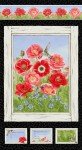 Red Poppy Meadow Panel 24in x 44in