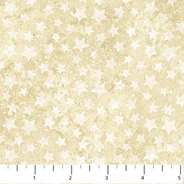 Stars and Stripes  20160-12 Ivory Stars on Beige, Stonehenge Stars and Stripes, Northcott