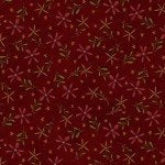 Red Daisy Toss on Flannel