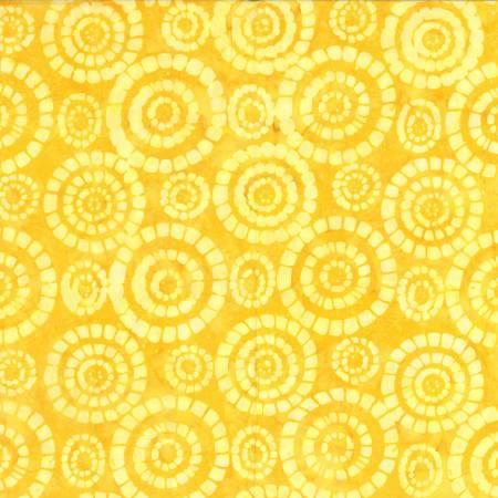 22138-555 Yellow, Parasols, Batik