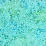 22143-747 Light Aqua, Long Leaves Batik