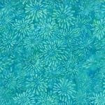 22144-747 Turquoise, Dancing Petals Batik