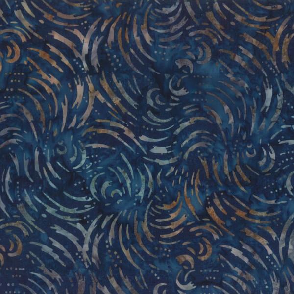 22149-492 Navy, Lighting Allover Batik