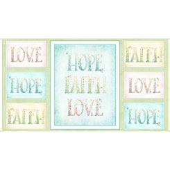 26676-X Sweet Thoughts, Hope, Faith and Love, Quilting Treasures