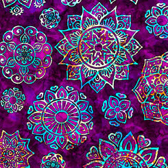 Kashmir 2739-9V MANDALAS, QT FABRICS