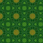 QT - Irish Charm - Celtic Medallions - Green