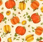 QT - Fall Splendor - Tossed Pumpkins Cream