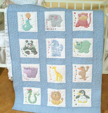 Childrens Zoo Nursery Quilt Block Set