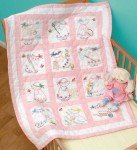 Girls Nursery Quilt Block Set