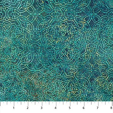 Stonehenge Solstice 39432-66 Teal,  Northcott