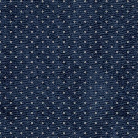 50926-1 Blue Denim W/ Dots,  Windham Fabrics