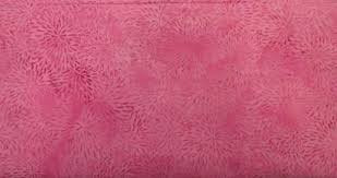 Island Batik 721404034 Pink Batik with Dahlias, 100% Cotton