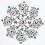 Pansies Quilt Blocks 18in