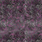 7818B - 11 SWIRLING SPLENDOR - Pinks on CHARCOAL GREY, KANVAS  STUDIO