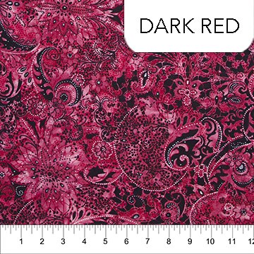 Banyan Lustre Batiks - Dark Red