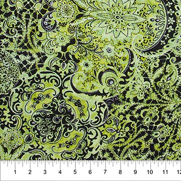 Banyan Lustre Batiks - Bright Green