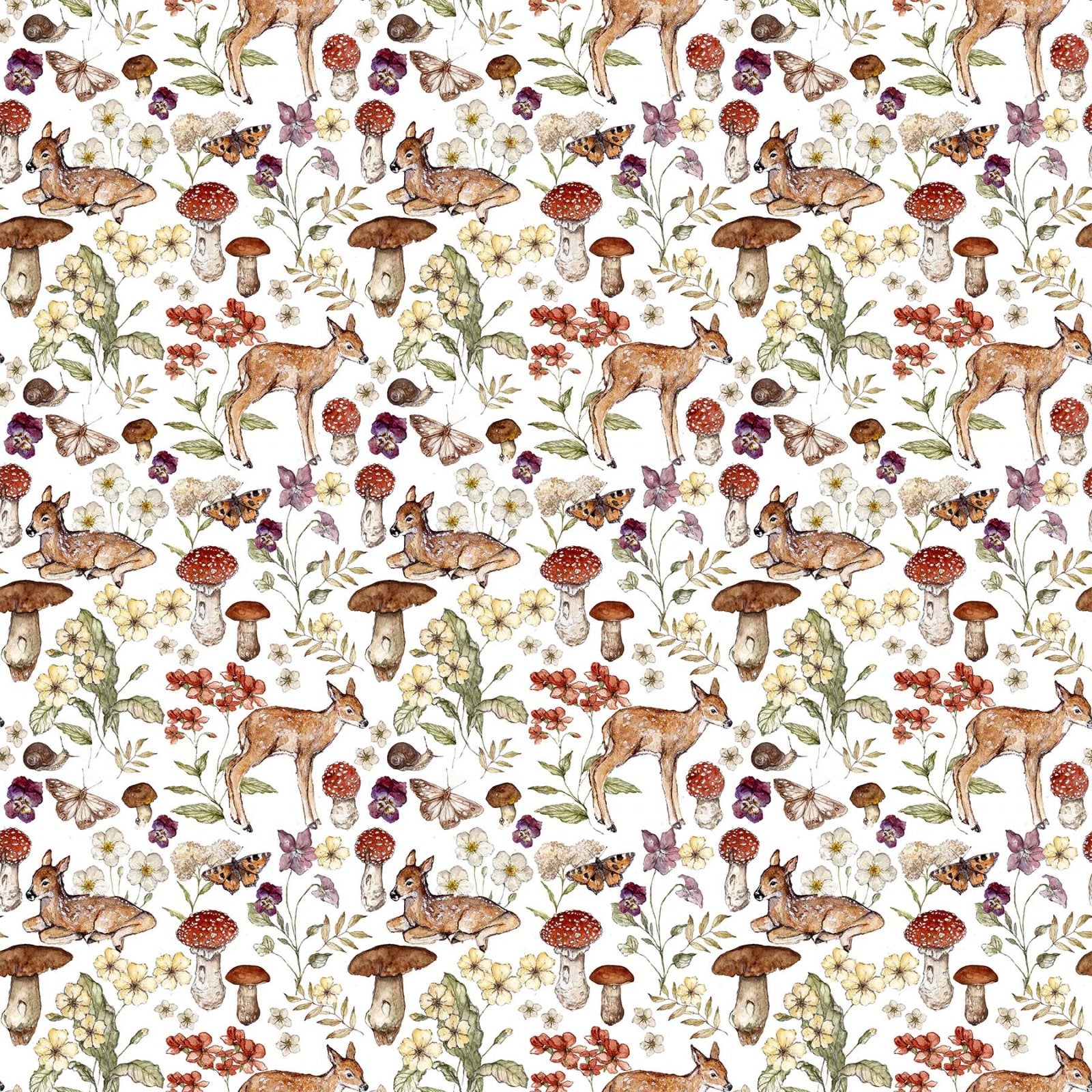 Figo- Heavenly Hedgerow- Multi White- Deer