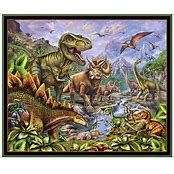 QT - Jurassic Journey - Dinosaur Panel - X