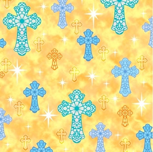 I'll be a sunbeam -  Crosses - yellow background