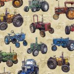 SUNRISE, 27415-E, TRACTOR TOSS, QT FABRICS