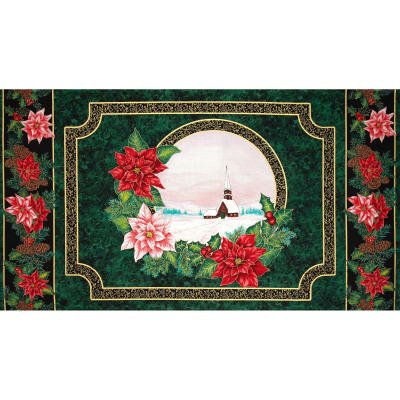 0386849 Christmas Morning W/Metallic, 24 In. Panel