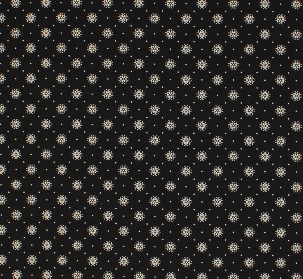 Choice - Remember When - Black and Cream Floral  Dot