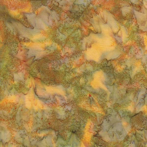 Island Batik WEEDS, Colors include shades of green, navy, pink, and yellow, Collection WEEDS 100% Cotton