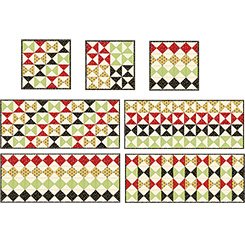 Retro Minis Table Runner or Pillows Pattern